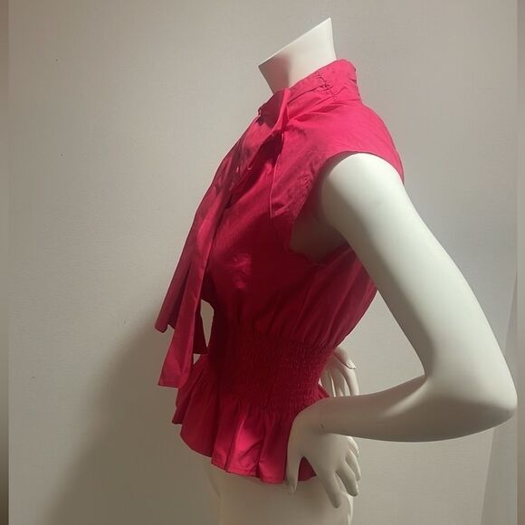 Zara poplin top with bow and Stretchy waist  Size XS - Picture 6 of 10